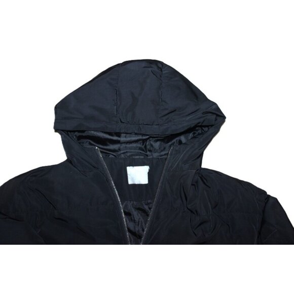 ASOS Relaxed-Fit Hooded & Warm Bomber Jacket in Black - Size 16/XL - Picture 10 of 12